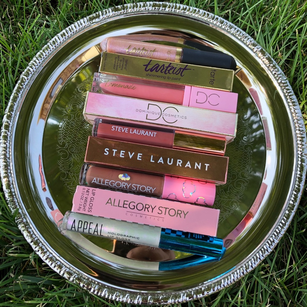 5 Lipgloss Lot!! Tarte Dominique STEVE Laurant &mo
